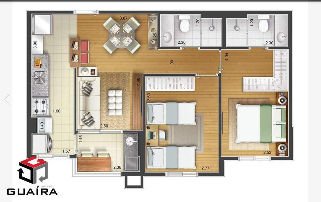 Apartamento à venda com 2 quartos, 61m² - Foto 58