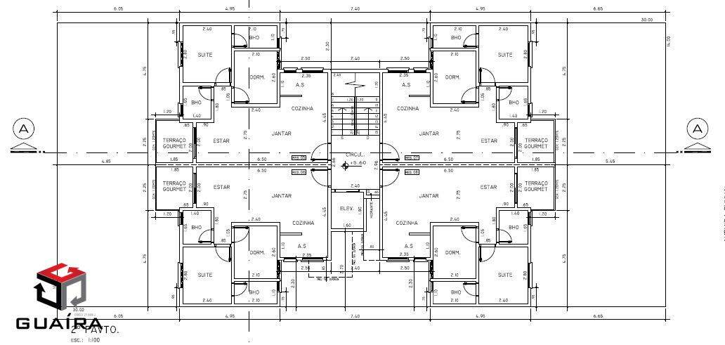 Apartamento à venda com 2 quartos, 49m² - Foto 2