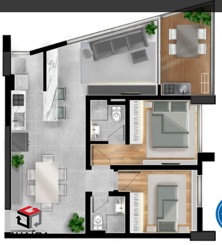 Apartamento à venda com 2 quartos, 60m² - Foto 5