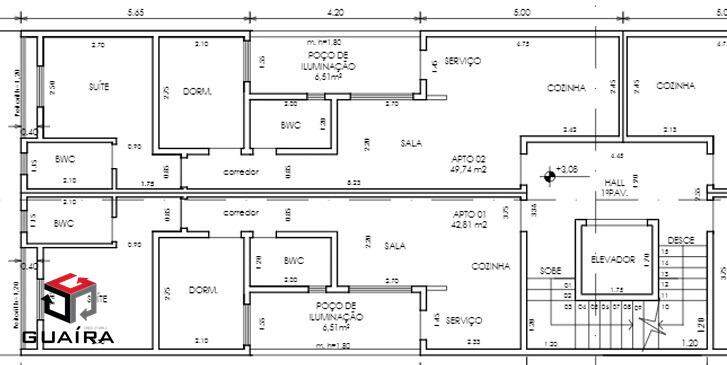 Apartamento à venda com 2 quartos, 45m² - Foto 13