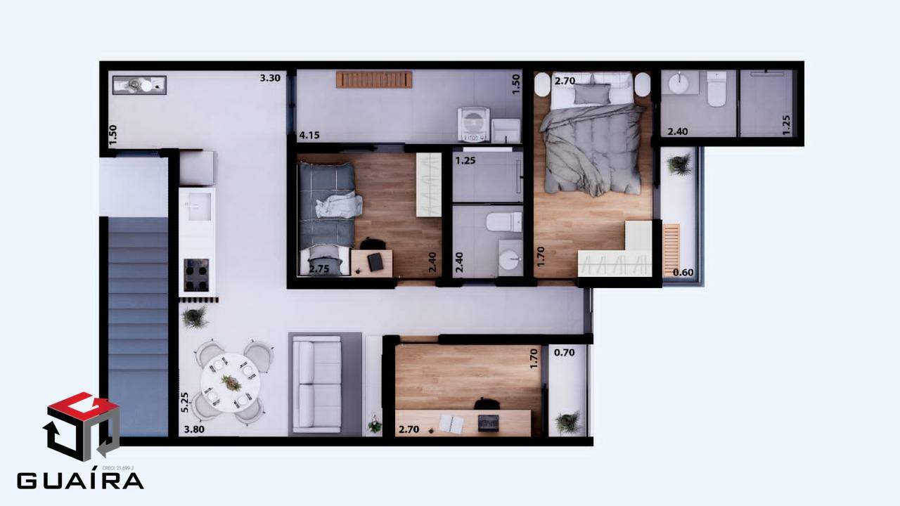 Apartamento à venda com 3 quartos, 57m² - Foto 18