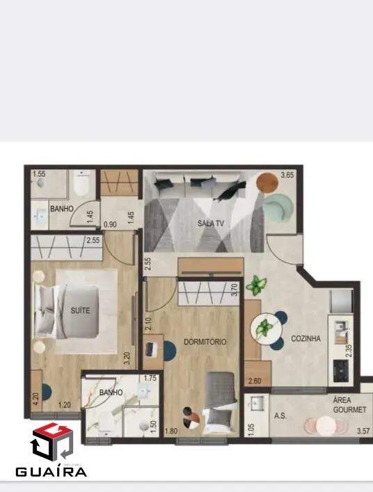 Cobertura à venda com 2 quartos, 100m² - Foto 3