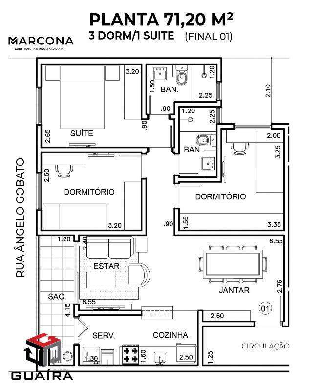 Apartamento à venda com 3 quartos, 71m² - Foto 18