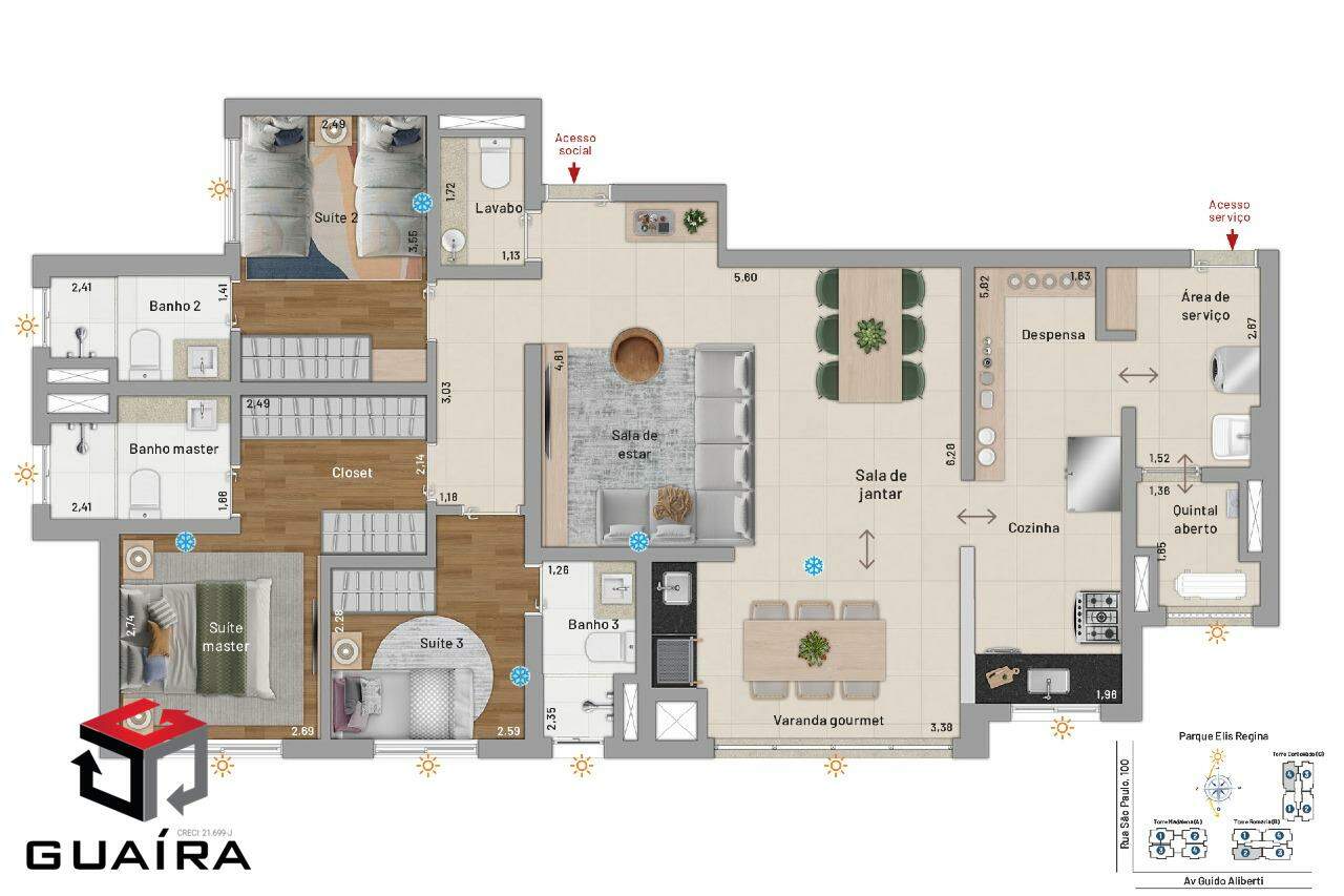 Apartamento à venda com 2 quartos, 89m² - Foto 25