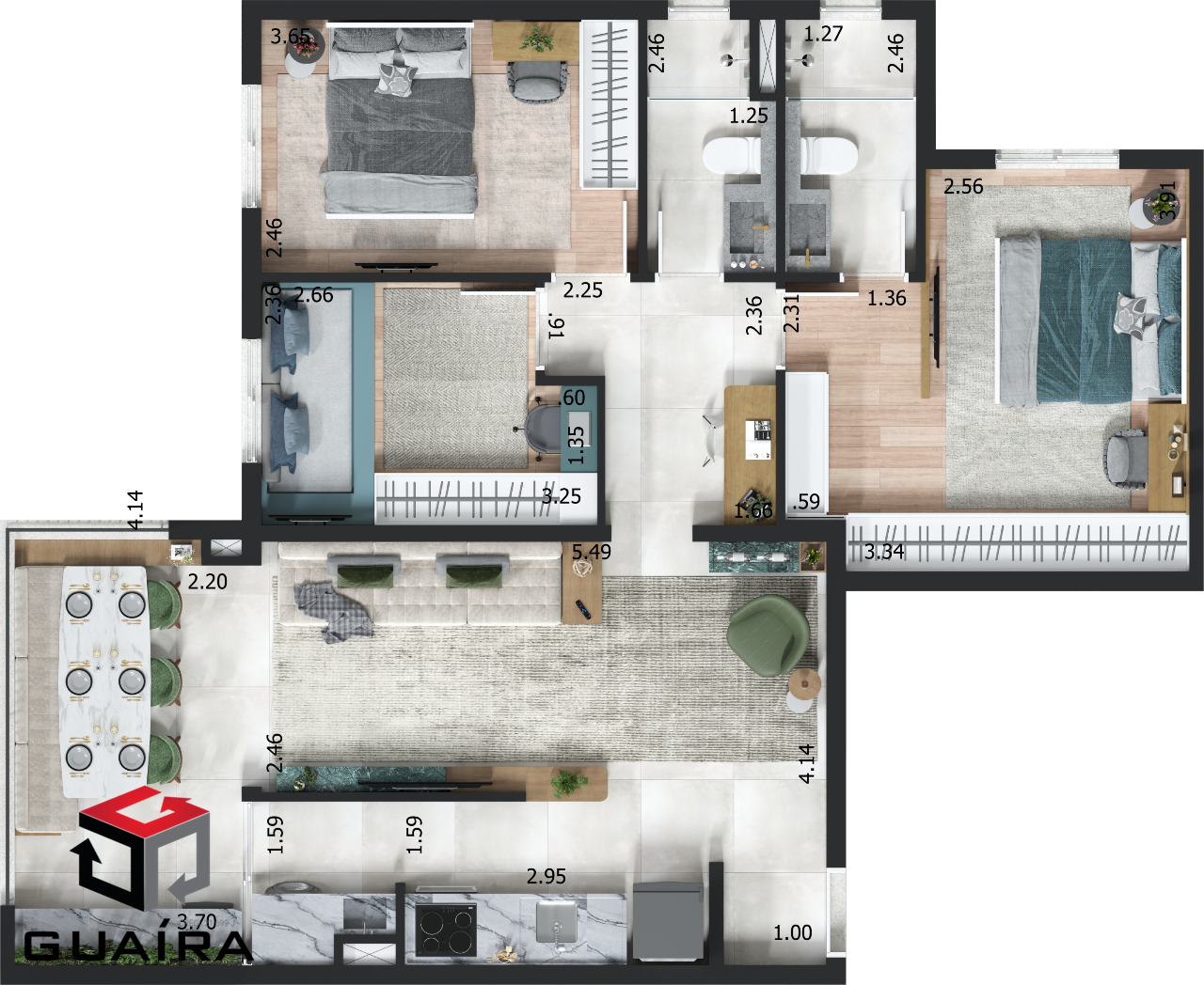 Apartamento à venda com 3 quartos, 81m² - Foto 32