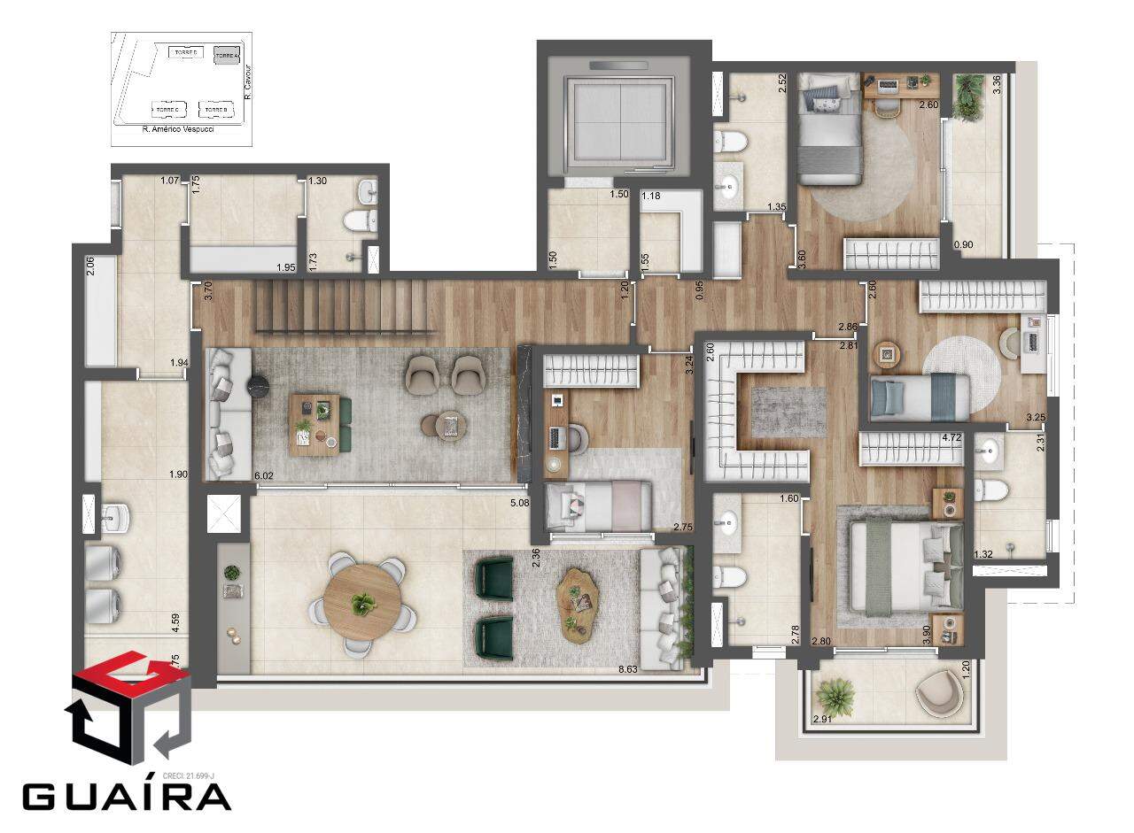 Cobertura à venda com 3 quartos, 351m² - Foto 39