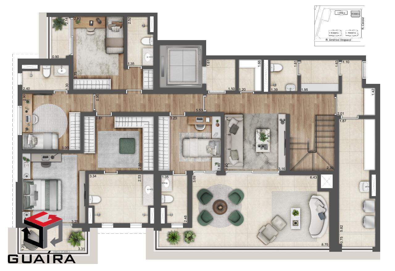 Cobertura à venda com 3 quartos, 351m² - Foto 35