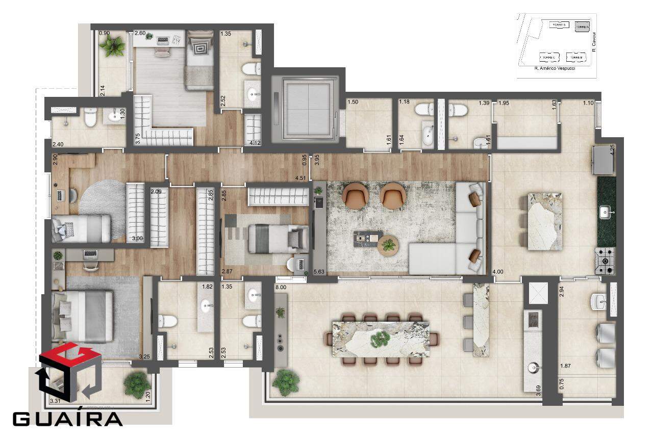 Cobertura à venda com 3 quartos, 351m² - Foto 33