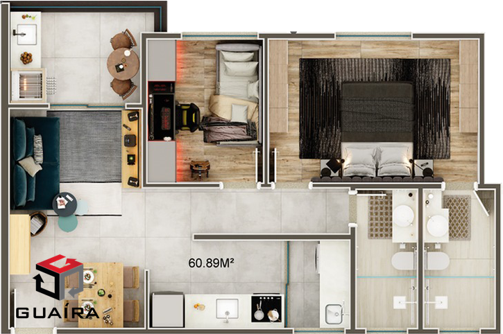 Apartamento à venda com 2 quartos, 67m² - Foto 15