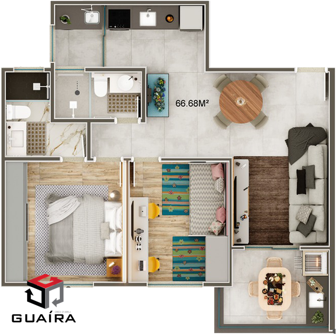 Apartamento à venda com 2 quartos, 67m² - Foto 12