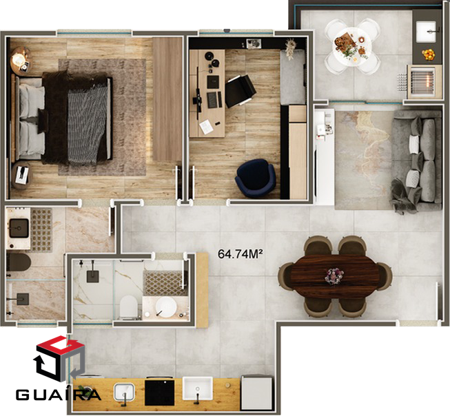 Apartamento à venda com 2 quartos, 67m² - Foto 14