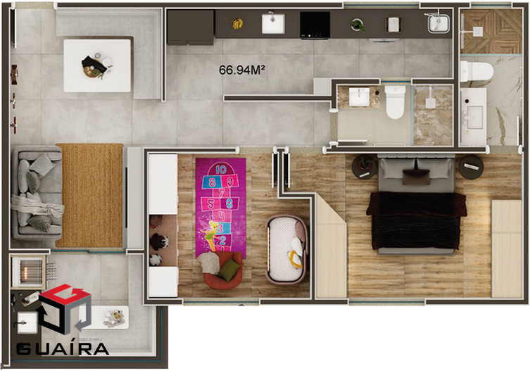 Apartamento à venda com 2 quartos, 67m² - Foto 13
