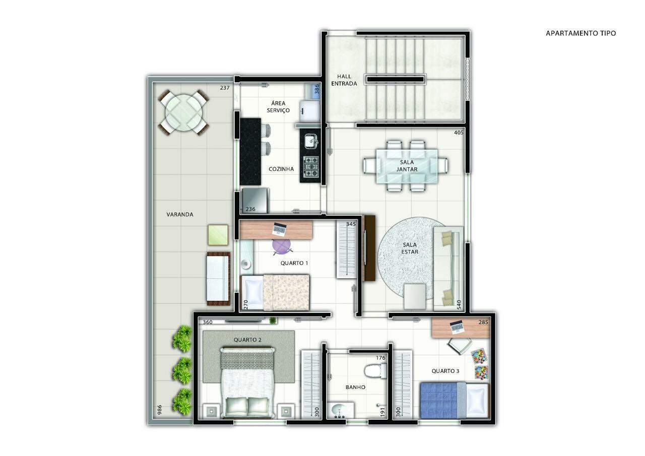 Apartamento, 3 quartos, 62 m² - Foto 5