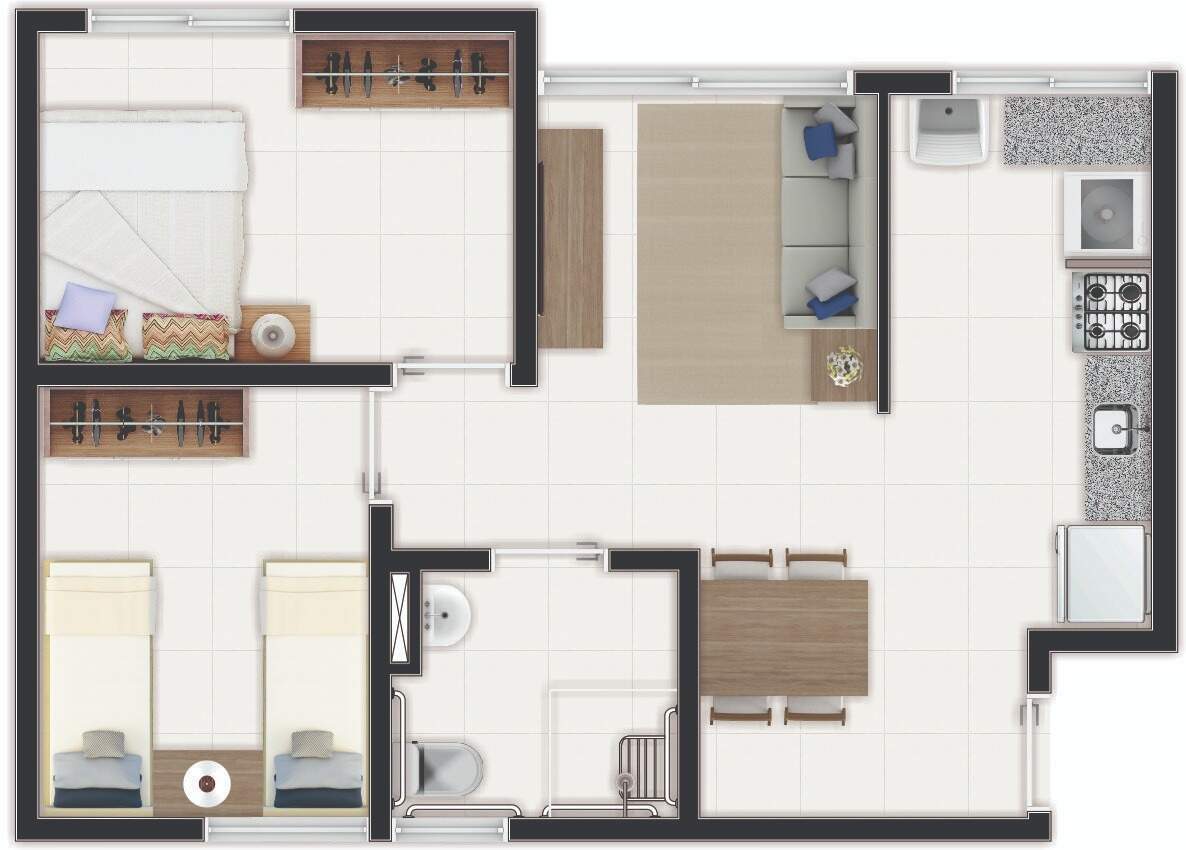 Apartamento para alugar com 2 quartos, 45m² - Foto 39