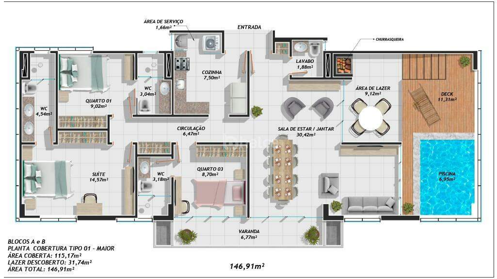 Apartamento à venda com 3 quartos, 63m² - Foto 10