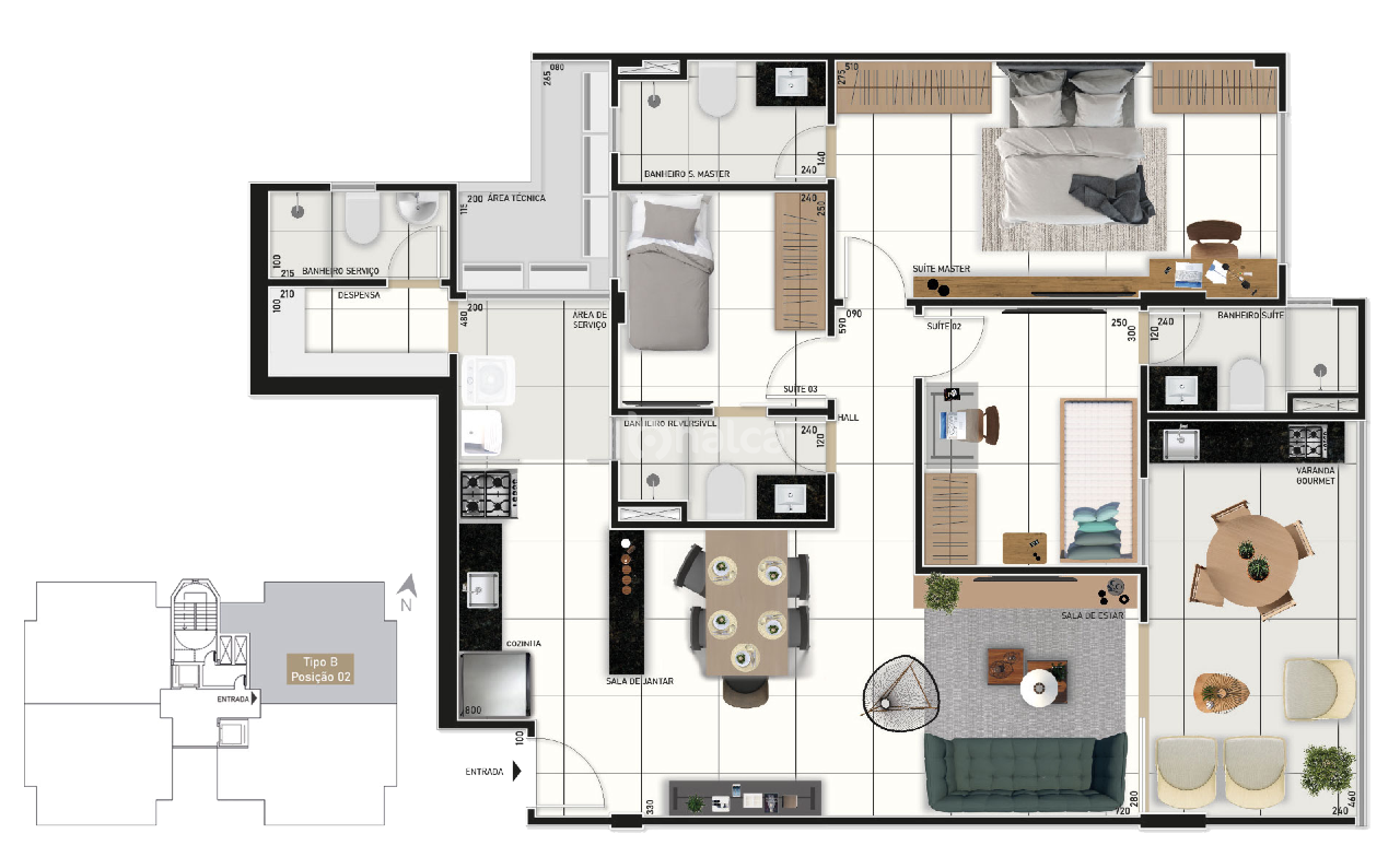 Apartamento à venda com 4 quartos, 101m² - Foto 15