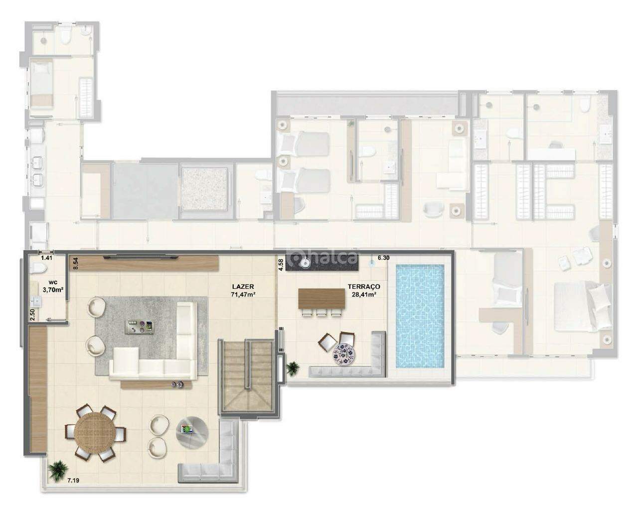 Apartamento à venda com 5 quartos, 264m² - Foto 21