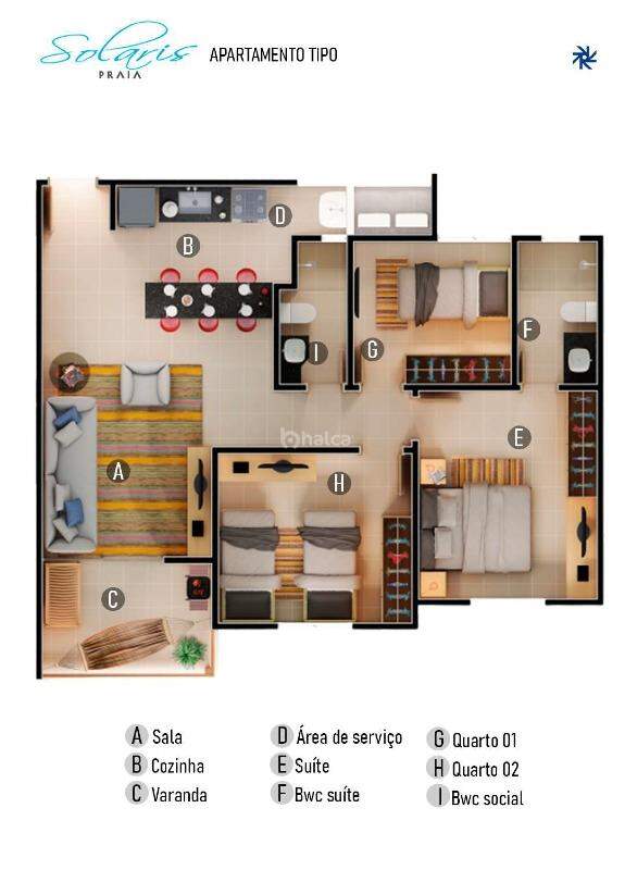 Apartamento à venda com 3 quartos, 74m² - Foto 8