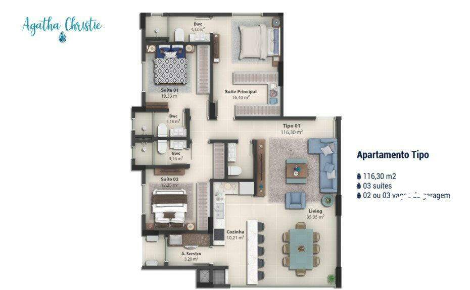 Apartamento à venda no Centro: 