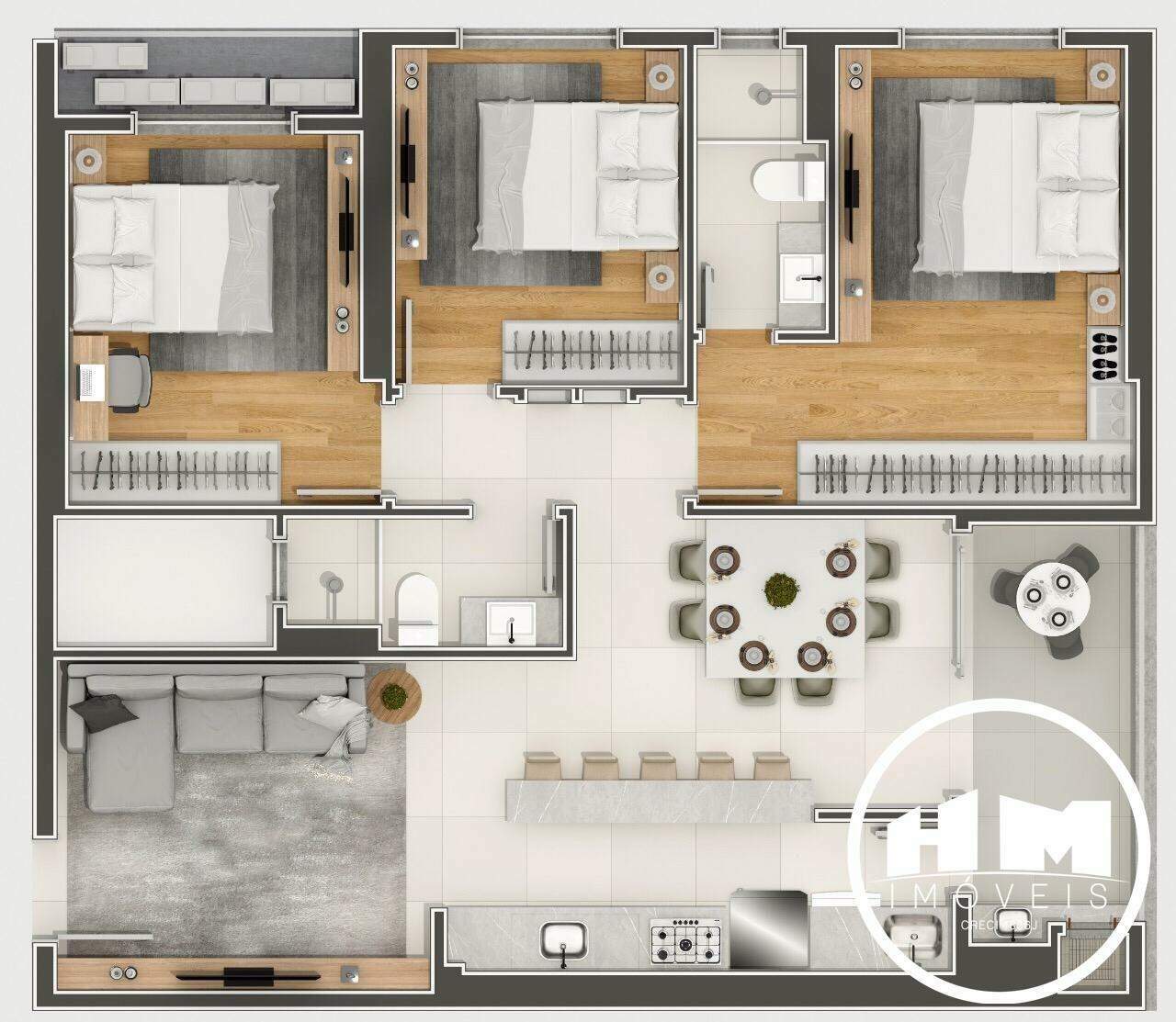 Apartamento à venda no Tabuleiro: 