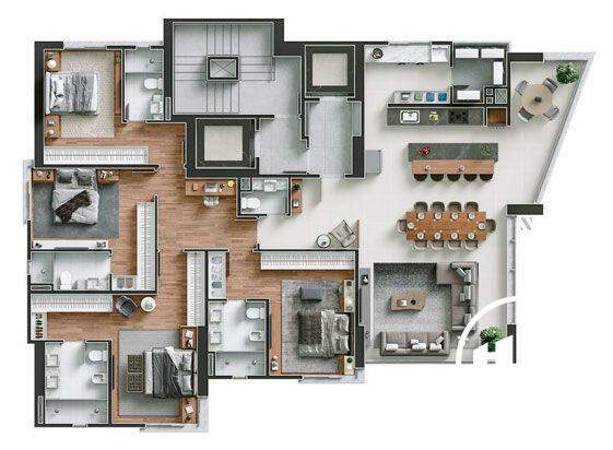 Apartamento à venda no Centro: 
