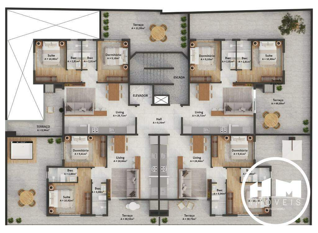 Apartamento à venda no Centro: 