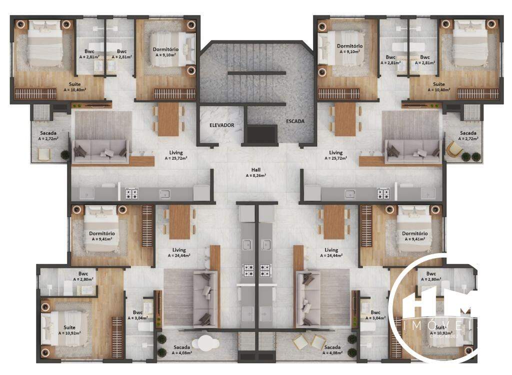 Apartamento à venda no Centro: 