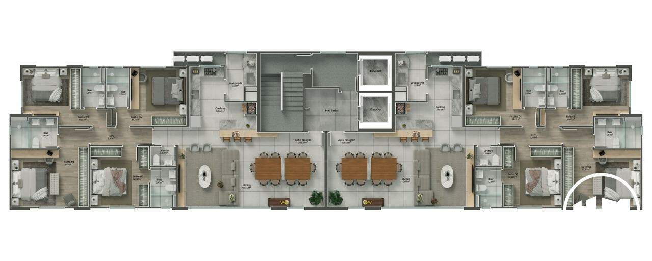 Apartamento à venda no Barra Sul: 