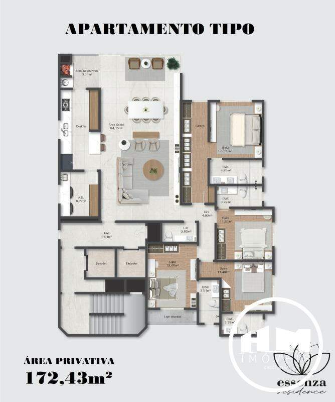 Apartamento à venda no Barra Sul: 