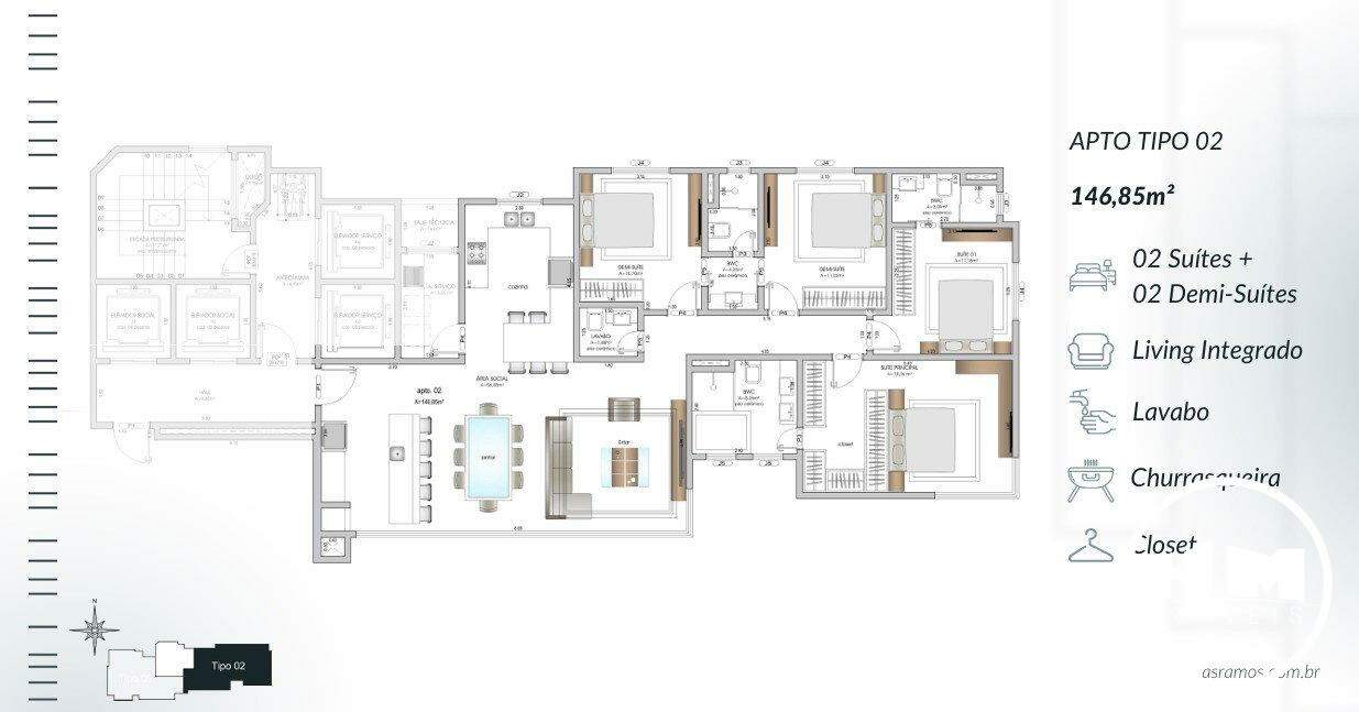 Apartamento à venda no Centro: 