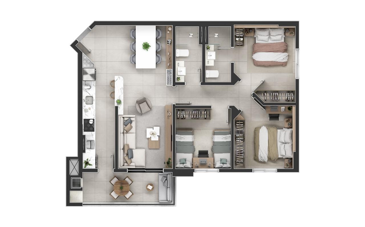 Apartamento à venda no São Francisco: 