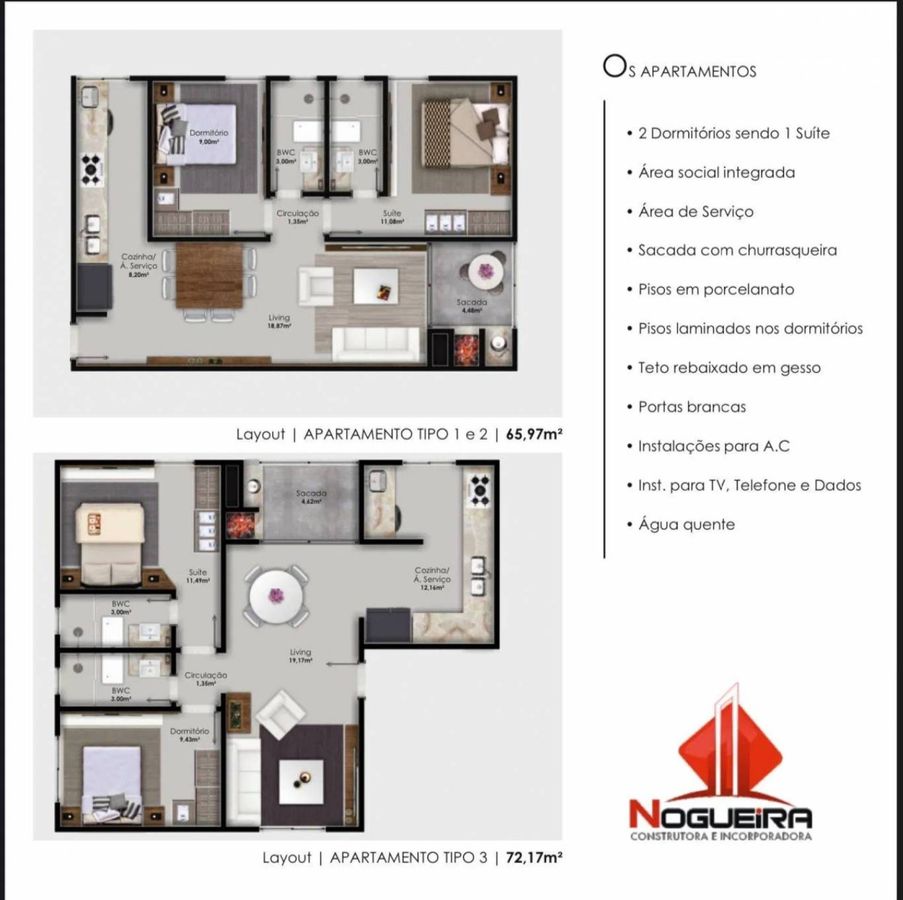 Apartamento à venda no Ariribá: 