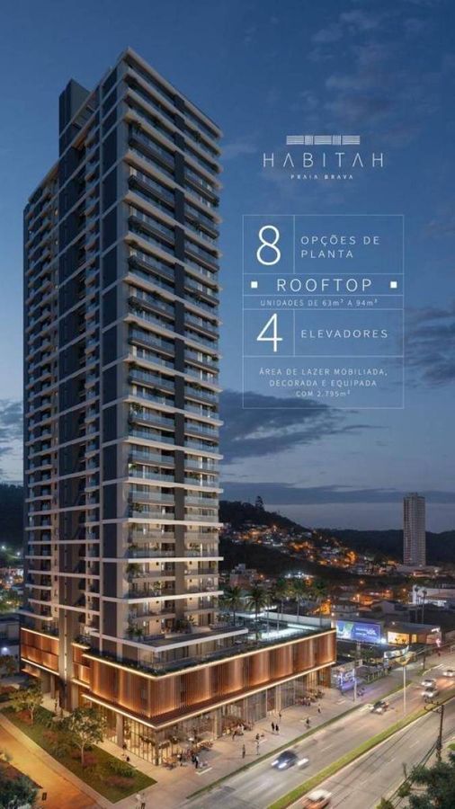 Apartamento à venda no Praia Brava: 