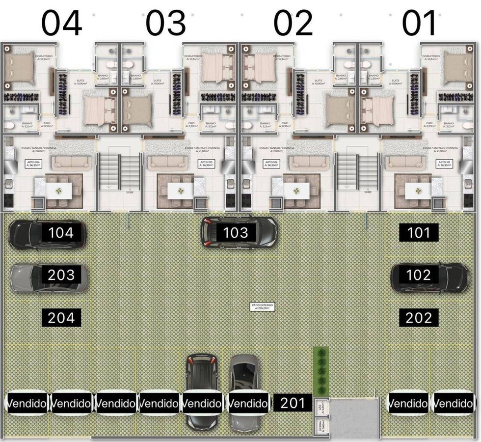 Apartamento à venda no Tabuleiro: 
