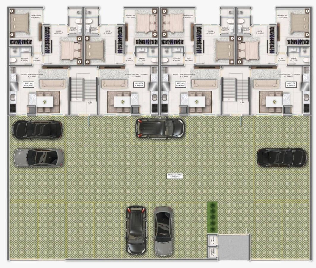 Apartamento à venda no Tabuleiro: 