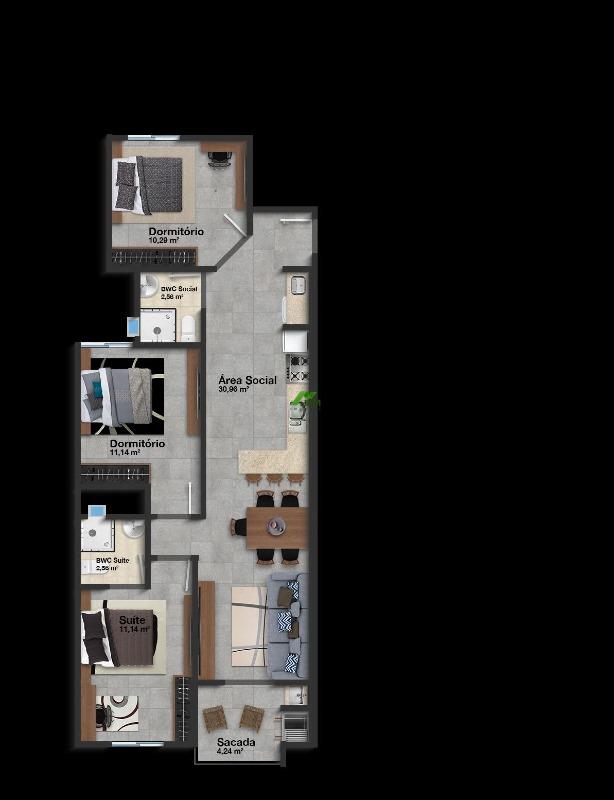 Apartamento à venda no São Francisco de Assis: 