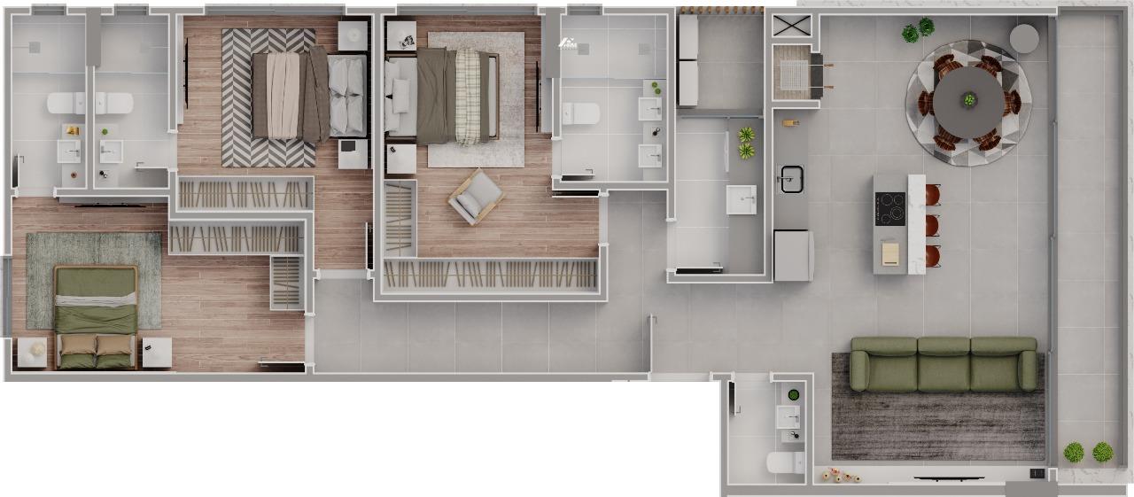 Apartamento à venda no Praia Brava de Itajaí: 