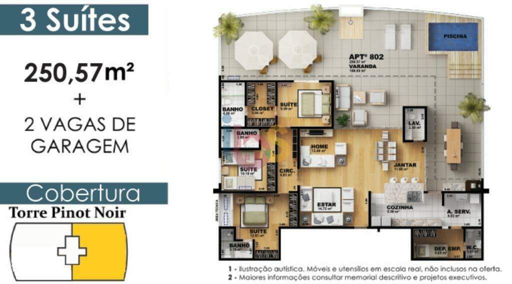 Cobertura à venda com 3 quartos, 251m² - Foto 26