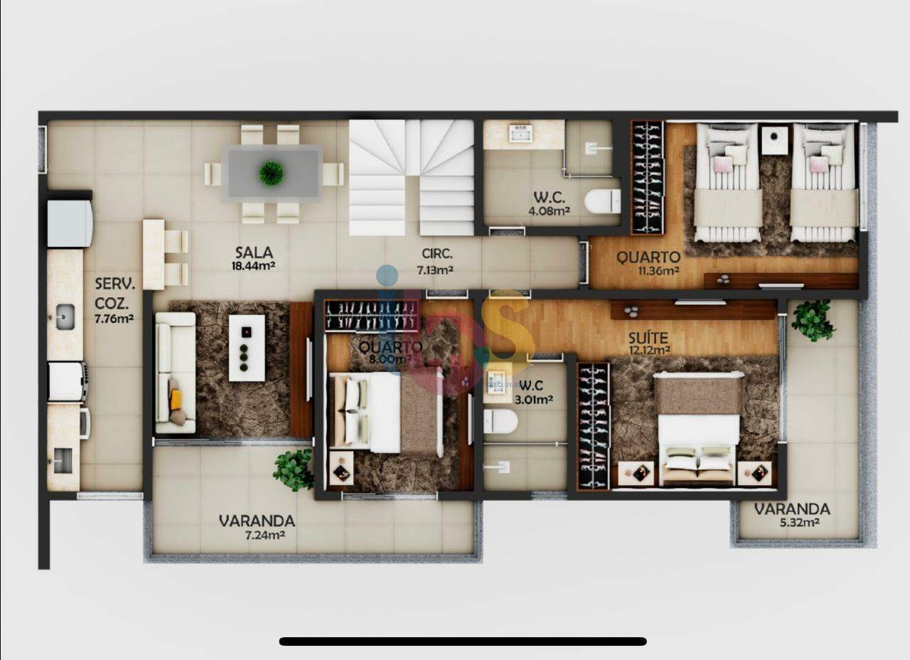 Apartamento à venda com 2 quartos, 94m² - Foto 10