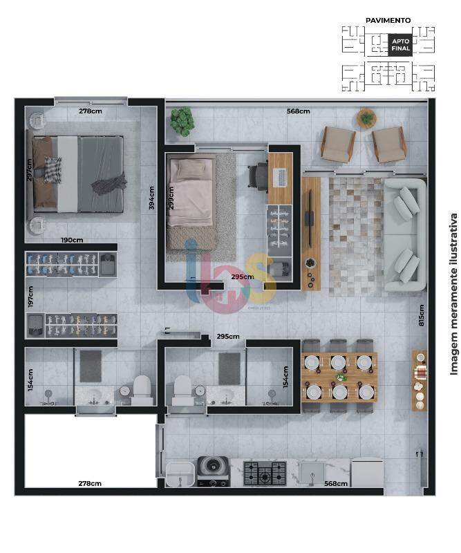 Apartamento à venda com 2 quartos, 99m² - Foto 15