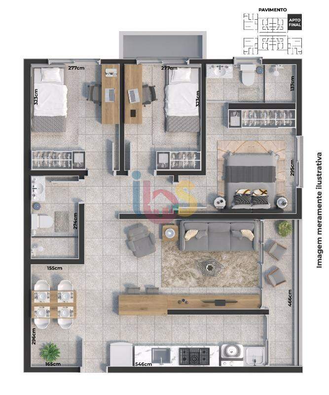 Apartamento à venda com 2 quartos, 99m² - Foto 10