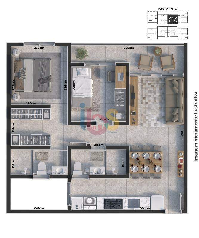 Apartamento à venda com 2 quartos, 99m² - Foto 16