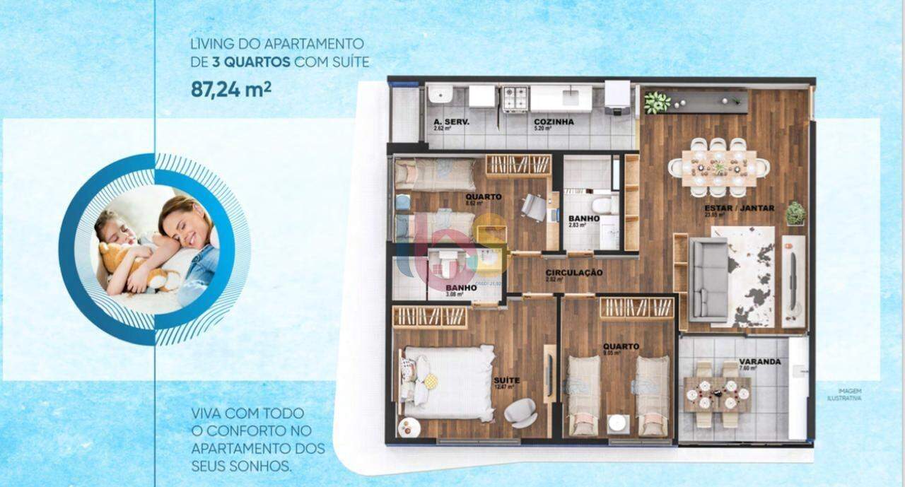 Apartamento à venda com 1 quarto, 66m² - Foto 7