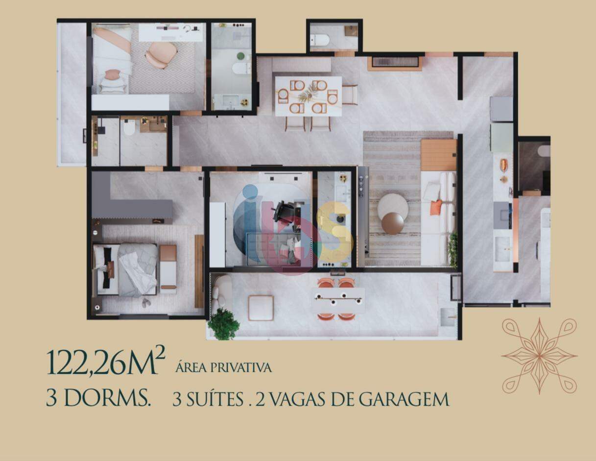 Apartamento à venda com 3 quartos, 106m² - Foto 6