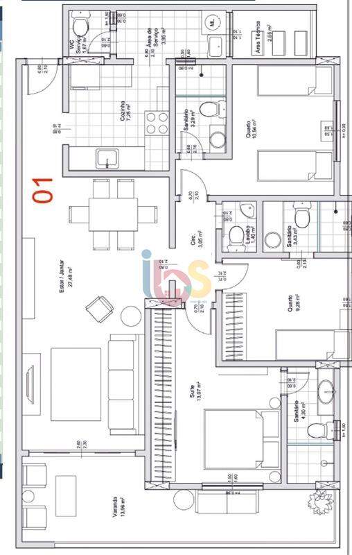 Apartamento à venda com 3 quartos, 106m² - Foto 10