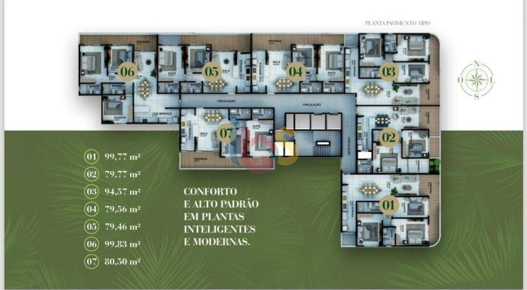 Apartamento à venda com 3 quartos, 100m² - Foto 14