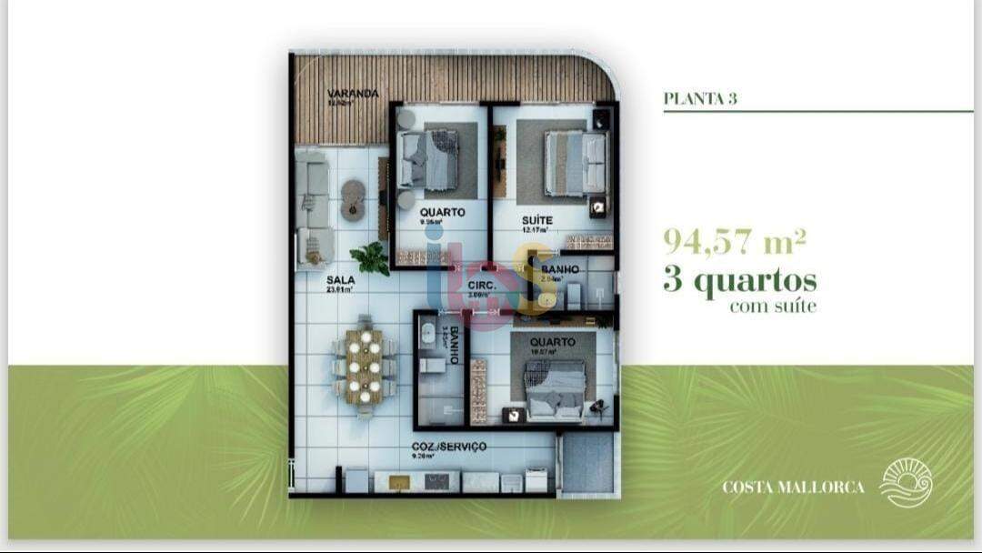 Apartamento à venda com 3 quartos, 100m² - Foto 12