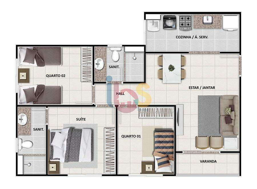 Apartamento para alugar com 3 quartos, 82m² - Foto 11