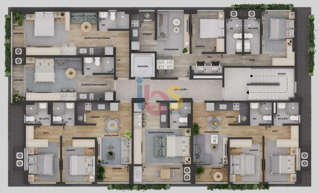 Apartamento à venda com 2 quartos, 53m² - Foto 12