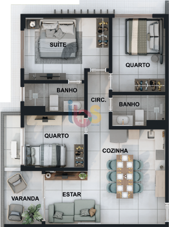 Apartamento à venda com 3 quartos, 60m² - Foto 16